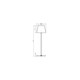 Calida Laddningsbar bordslampa - utomhus, 2700K, RA97, dimbar, svart