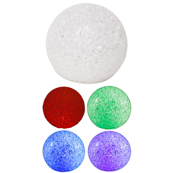 Juleljus Multicolor LED ball - Ø10 cm, IP20, batteri