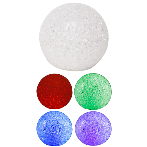 Outlet: Multicolor LED ball - Ø10 cm, IP20, batteri