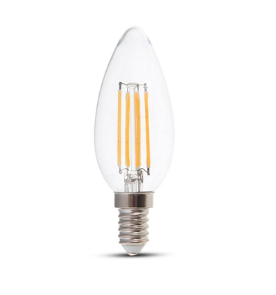 E14 4W LED-kronljus - Filament, varmvit
