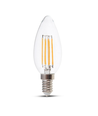 E14 4W LED-kronljus - Filament, varmvit