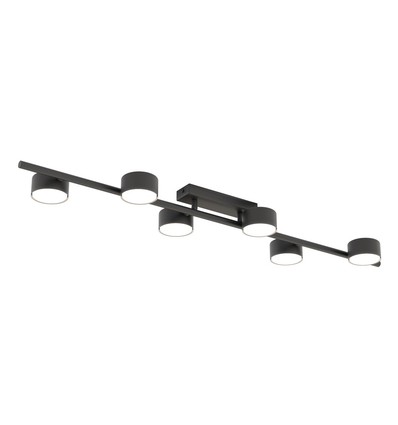 Satsa 6 Svart taklampa - Ø8 cm, GX53, 230V, utan ljuskälla