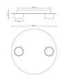 Bolx 2 Svart taklampa - GX53, 230V, utan ljuskälla