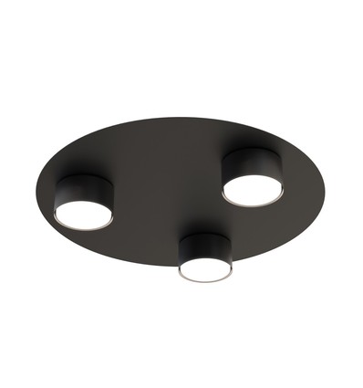 Bolx 3 Svart taklampa - GX53, 230V, utan ljuskälla