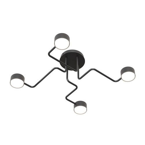 Kurage 4 Svart taklampa - GX53, 230V, utan ljuskälla