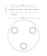 Pixo 3 Svart taklampa - GX53, 230V, utan ljuskälla