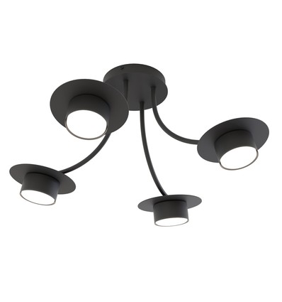Enso 4 Svart taklampa - GX53, 230V, utan ljuskälla