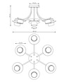 Enso 6 Svart taklampa - GX53, 230V, utan ljuskälla