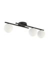 Kairo 3 Svart/Opal taklampa - Ø14 cm, E14, 230V, utan ljuskälla
