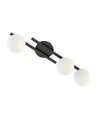 Kairo 3 Svart/Opal taklampa - Ø14 cm, E14, 230V, utan ljuskälla