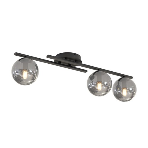 Kairo 3 Svart/Grafit taklampa - Ø14 cm, E14, 230V, utan ljuskälla