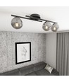 Kairo 3 Svart/Grafit taklampa - Ø14 cm, E14, 230V, utan ljuskälla