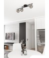 Kairo 3 Svart/Grafit taklampa - Ø14 cm, E14, 230V, utan ljuskälla