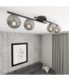 Kairo 4 Svart/Grafit taklampa - Ø14 cm, E14, 230V, utan ljuskälla