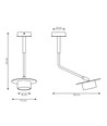 Mizu 1 Svart taklampa - GX53, 230V, utan ljuskälla