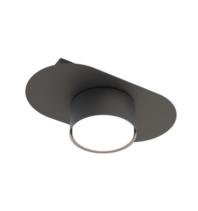 Stilo 1 Svart taklampa - GX53, 230V, utan ljuskälla