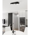 Stilo 2 Svart taklampa - GX53, 230V, utan ljuskälla