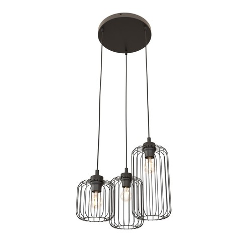 Vander 3PREM Svart pendellampa - Ø16 cm, E27, 230V, utan ljuskälla