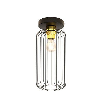 Barn 1 Svart/Guld taklampa - Ø16 cm, E27, 230V, utan ljuskälla