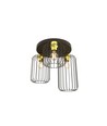 Barn 3PREM Svart/Guld taklampa - Ø16 cm, E27, 230V, utan ljuskälla