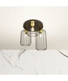 Barn 3PREM Svart/Guld taklampa - Ø16 cm, E27, 230V, utan ljuskälla