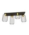 Barn 4 Svart/Guld taklampa - Ø16 cm, E27, 230V, utan ljuskälla