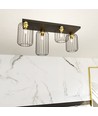 Barn 4 Svart/Guld taklampa - Ø16 cm, E27, 230V, utan ljuskälla