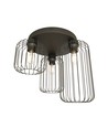 Barn 3PREM Svart taklampa - Ø16 cm, E27, 230V, utan ljuskälla