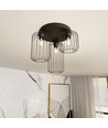 Barn 3PREM Svart taklampa - Ø16 cm, E27, 230V, utan ljuskälla