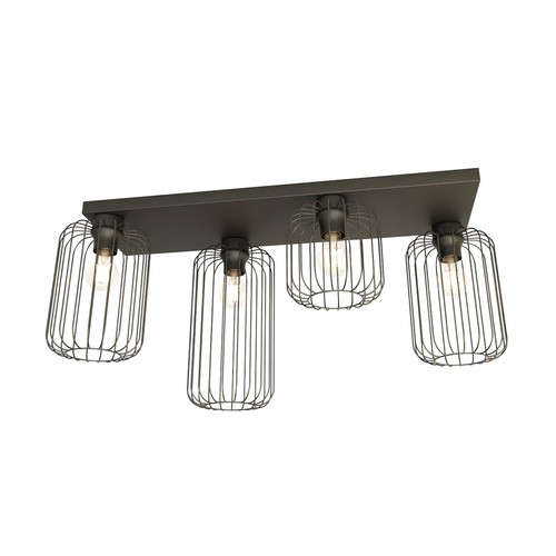 Barn 4 Svart taklampa - Ø16 cm, E27, 230V, utan ljuskälla