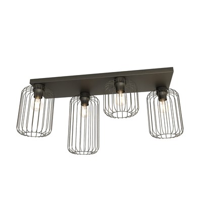 Barn 4 Svart taklampa - Ø16 cm, E27, 230V, utan ljuskälla