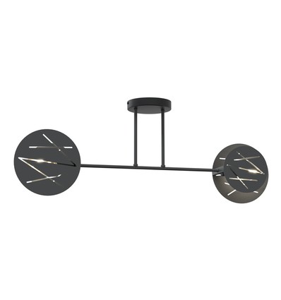 Frick 2 Svart taklampa - Ø20 cm, E27, 230V, utan ljuskälla
