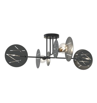 Frick 4 Svart taklampa - Ø20 cm, E27, 230V, utan ljuskälla