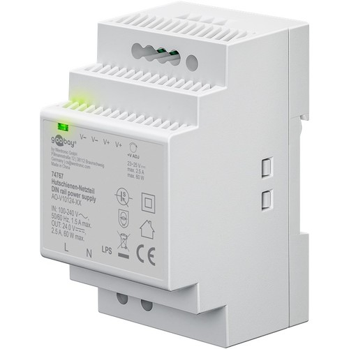 24V 60W DIN-skena strömförsörjning - 24V DC, 2,5A