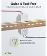 24V 36W DIN-skena strömförsörjning - 24V DC, 1,5A