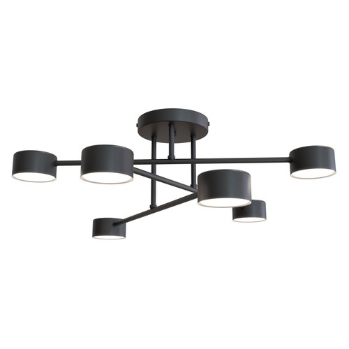 Halo 6 Svart taklampa - GX53, 230V, utan ljuskälla