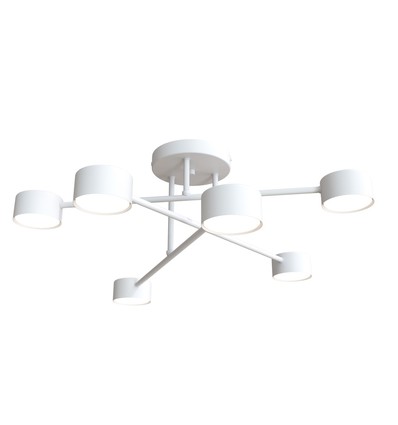 Halo 6 Vit taklampa - GX53, 230V, utan ljuskälla