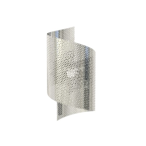 Spiral Krom vägglampa - G9, 230V, utan ljuskälla