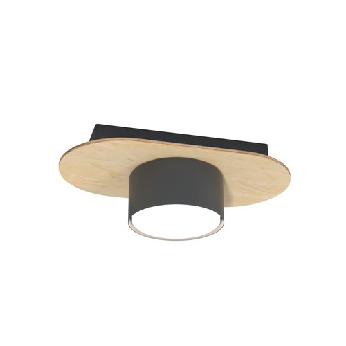 Diaz 1 Svart/Trä taklampa - GX53, 230V, utan ljuskälla