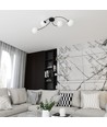 Vibra 4 Svart/Opal taklampa - Ø15 cm, E14, 230V, utan ljuskälla
