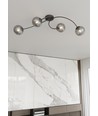 Vibra 4 Svart/Grafit taklampa - Ø15 cm, E14, 230V, utan ljuskälla