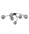 Vibra 6 Svart/Grafit taklampa - Ø15 cm, E14, 230V, utan ljuskälla