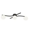 Opus 3 Svart/Opal taklampa - Ø15 cm, E14, 230V, utan ljuskälla