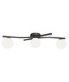 Opus 3 Svart/Opal taklampa - Ø15 cm, E14, 230V, utan ljuskälla