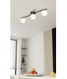 Opus 3 Svart/Opal taklampa - Ø15 cm, E14, 230V, utan ljuskälla