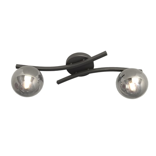 Opus 2 Svart/Grafit taklampa - Ø15 cm, E14, 230V, utan ljuskälla