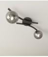 Opus 2 Svart/Grafit taklampa - Ø15 cm, E14, 230V, utan ljuskälla