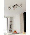 Opus 4 Svart/Grafit taklampa - Ø15 cm, E14, 230V, utan ljuskälla