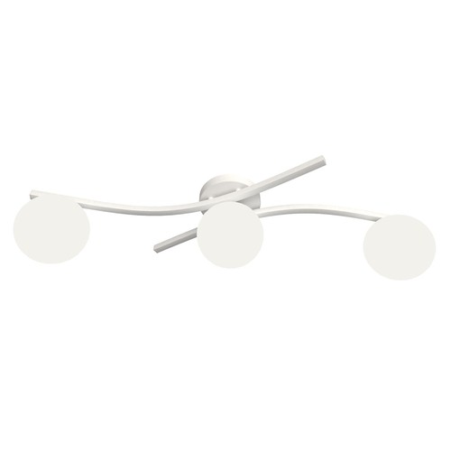 Opus 3 Vit/Opal taklampa - Ø15 cm, E14, 230V, utan ljuskälla