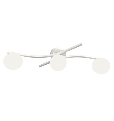 Opus 3 Vit/Opal taklampa - Ø15 cm, E14, 230V, utan ljuskälla